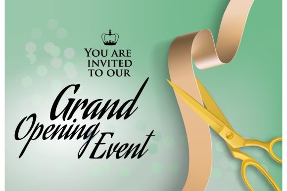 Download Grand Opening Event Text on Invitation. - Event Collection