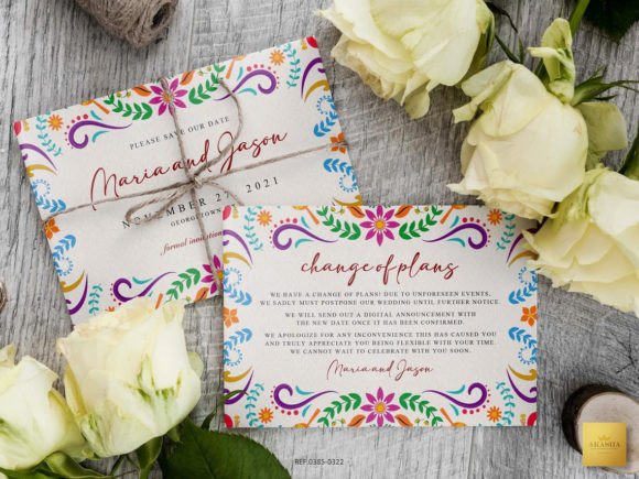 Download Mexican Theme Save the Date Card - Mexican Collection