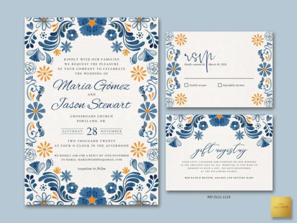 Download Mexican Theme Wedding Set 12 Template - Mexican Collection