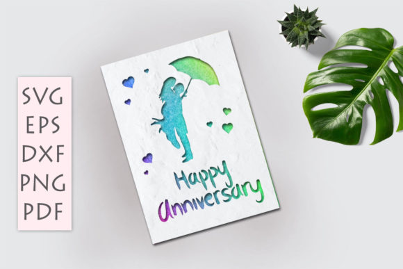 Download Happy Anniversary Card Svg Cut - Anniversary Collection