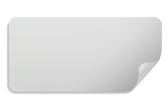 Download Corner Curl Label. White Memo Paper Mock - Label Collection