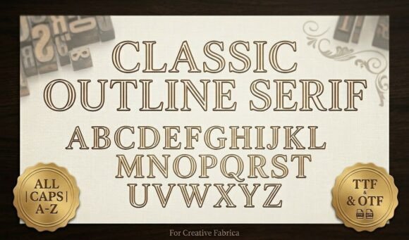 Download Classic Outline Serif - Classic Collection
