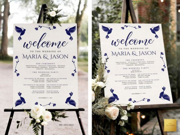 Download Mexican Theme Wedding Program Template - Mexican Collection