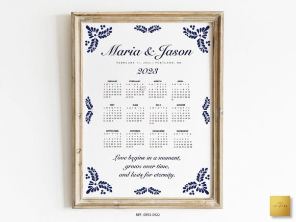 Download Mexican Theme Wedding Calendar Template - Mexican Collection