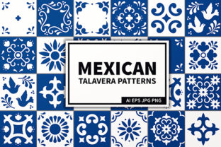 Download Mexican Talavera Tiles Patterns Set - Mexican Collection