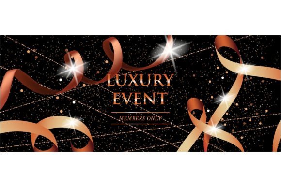 Download Luxury Event Members Only Festive Banner - Event Collection