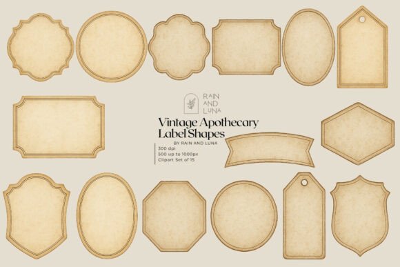 Download 🕯️ Vintage Apothecary Label Set - Label Collection