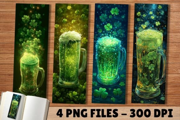 Download Anniversary Green Lucky Beer Bookmark - Anniversary Collection