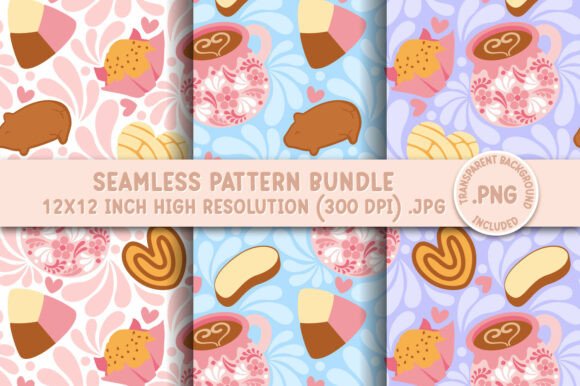 Download Mexican Pan Dulce Talavera Pattern - Mexican Collection
