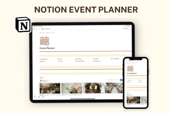 Download Notion Event Planner, Notion Template - Event Collection