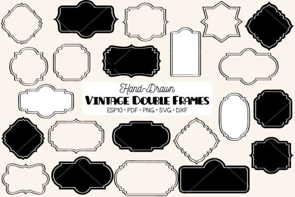 Download Vintage Frames Double | Border | Labels - Label Collection
