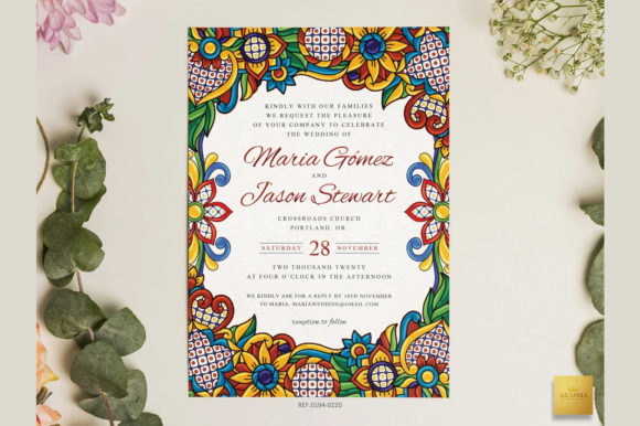 Download Mexican Wedding Invitation Template - Mexican Collection