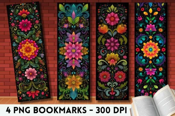 Download Mexican Style Embroidered Skull Bookmark - Mexican Collection