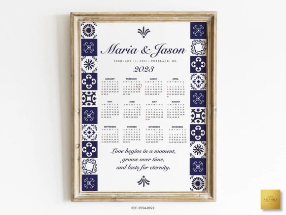 Download Mexican Theme Wedding Calendar Template - Mexican Collection