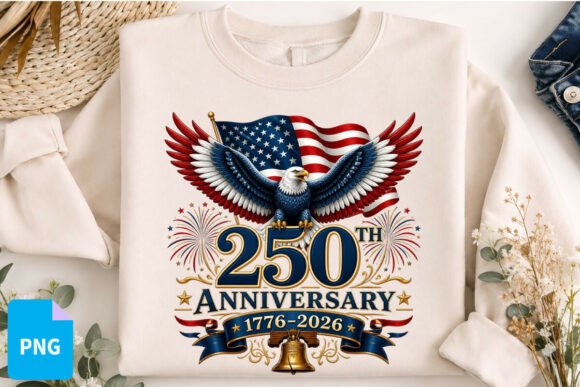 Download 250th Anniversary USA Eagle PNG - Anniversary Collection