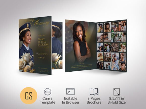 Download Classic Army Tabloid Funeral Program - Classic Collection
