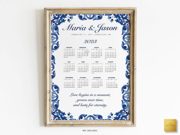 Download Mexican Theme Wedding Calendar Template - Mexican Collection